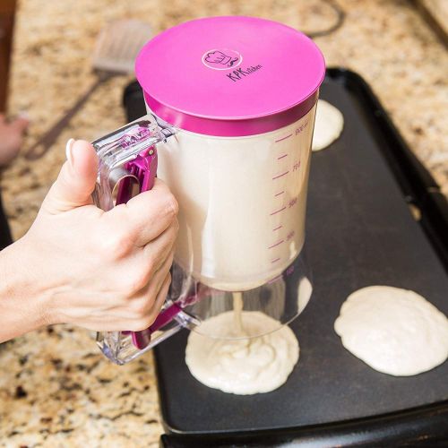 Pancake Batter Dispenser - Kitchen Must Have Tool for Perfect Pancakes, Cupcake, Waffle, Muffin Mix Pancake Batter Dispenser - Kitchen Must Have Tool for Perfect Pancakes, Cupcake, Waffle, Muffin Mix