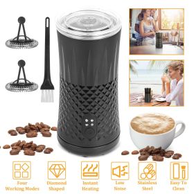 Electric Milk Frother Steamer 4 in 1 Multifunctional Hot Cold Milk Foam Maker Temperature Control Automatic Quiet Milk Warmer Latte Cappuccinos D
