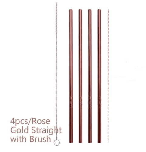 Colourful Reusable Stainless Steel Straws