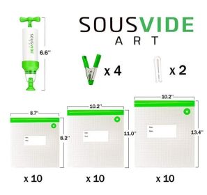 Vacuum composite packaging bag (Option: Green-20 piece set)