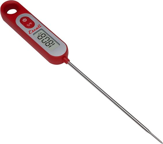 Escali AH1 Stainless Steel Oven Safe Meat Thermometer; Extra Large 2.5-inches Dial; Temperature Labeled for Beef; Poultry; Pork; and Veal Silver